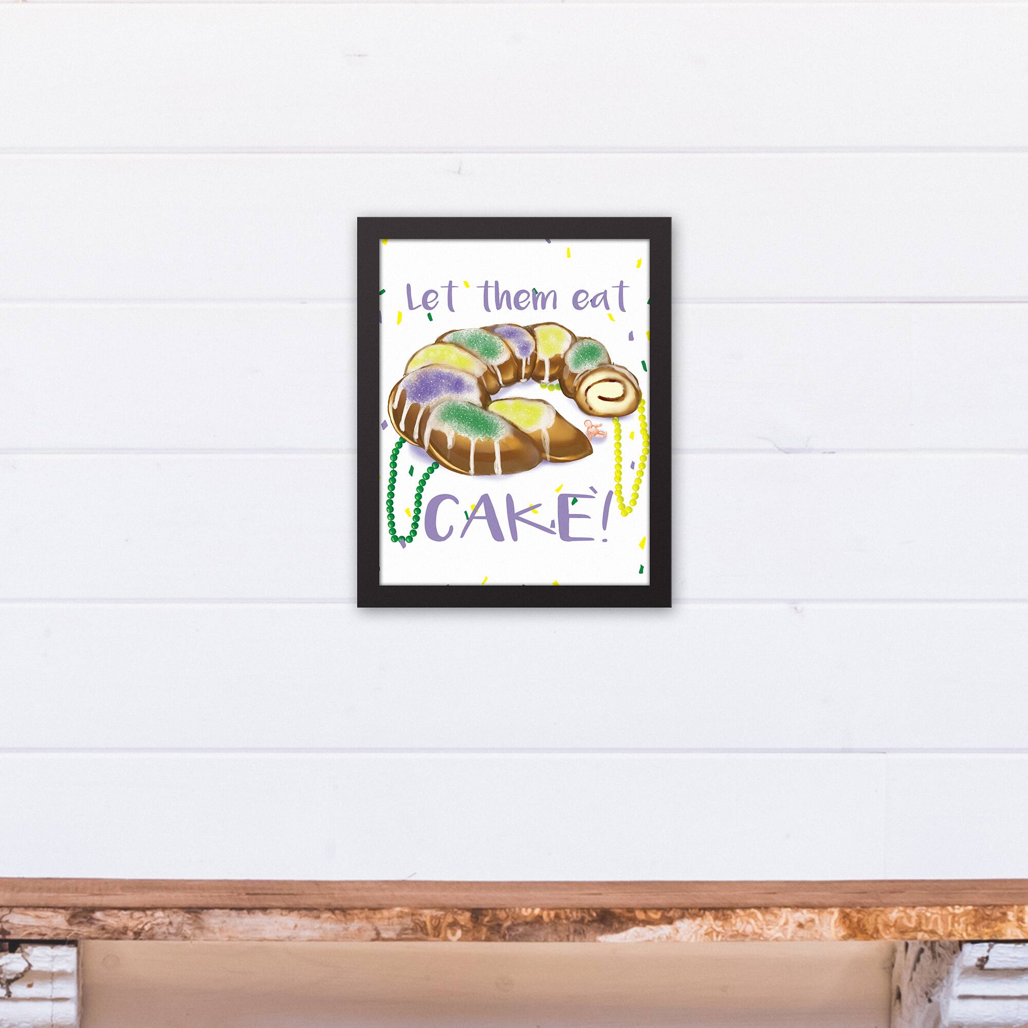 Let Them Eat Cake Floating Framed Canvas